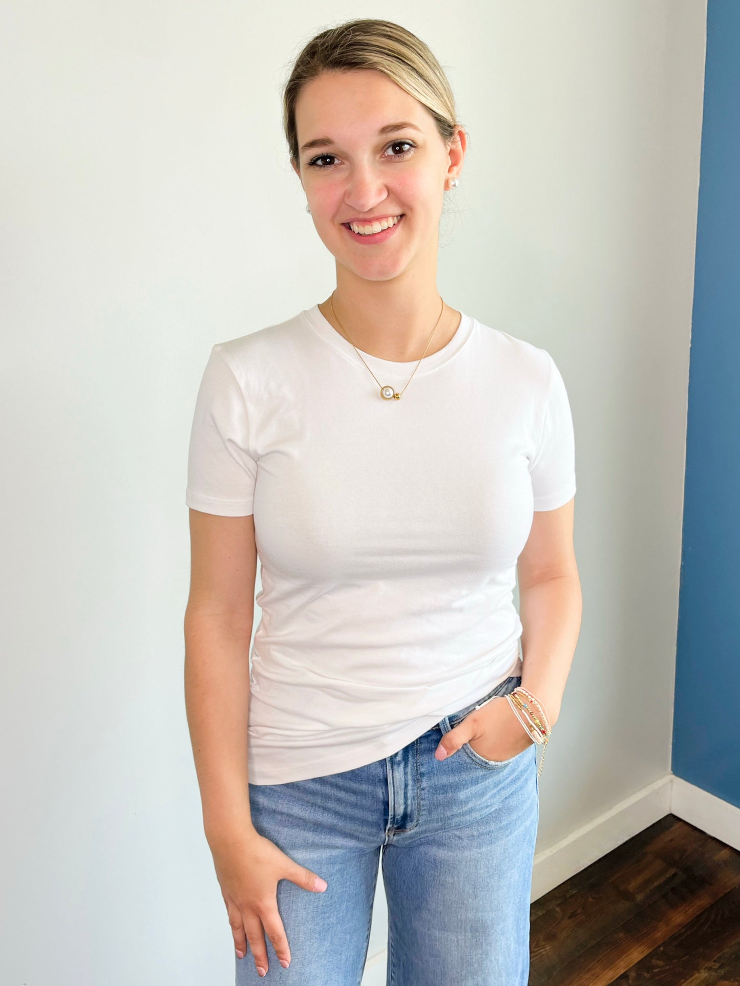 Robbins Basic Short Sleeve Tee | White