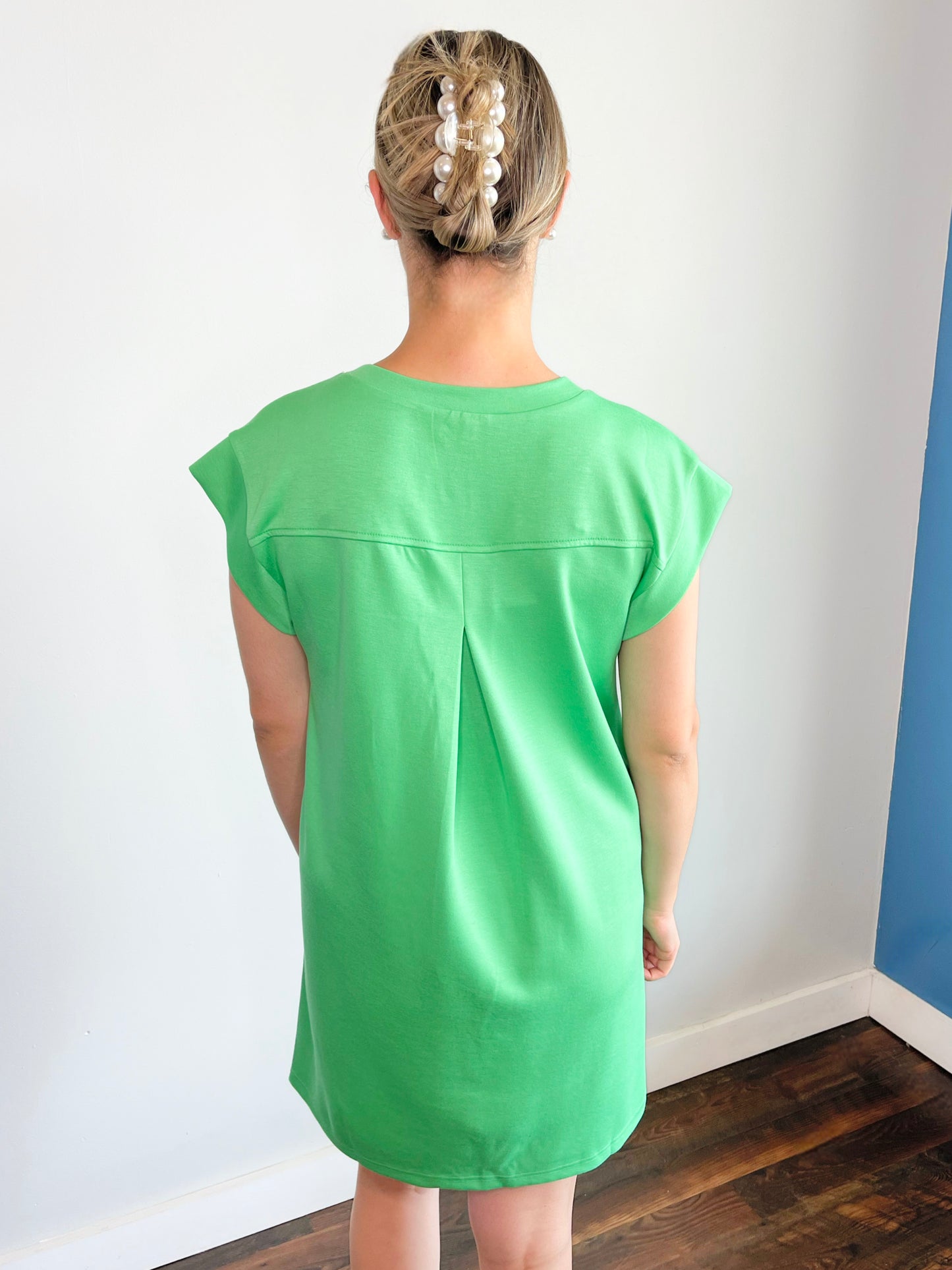 Brenna Side Accent Dress | Green