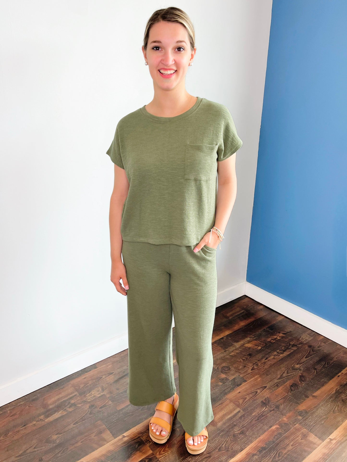 Jameson Cotton Slub Set | Olive