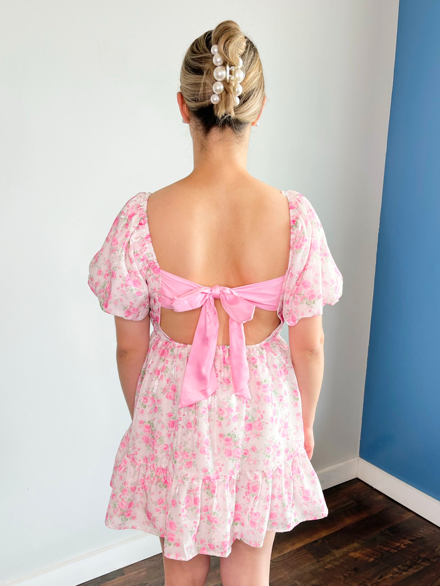 Garrison Floral Bow Back Dress