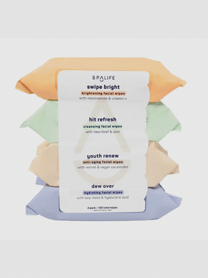 Spalife Makeup Remover Facial Wipes | 4-Pack