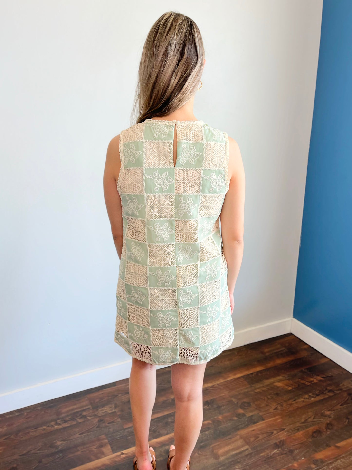 Benji Crochet Shift Dress