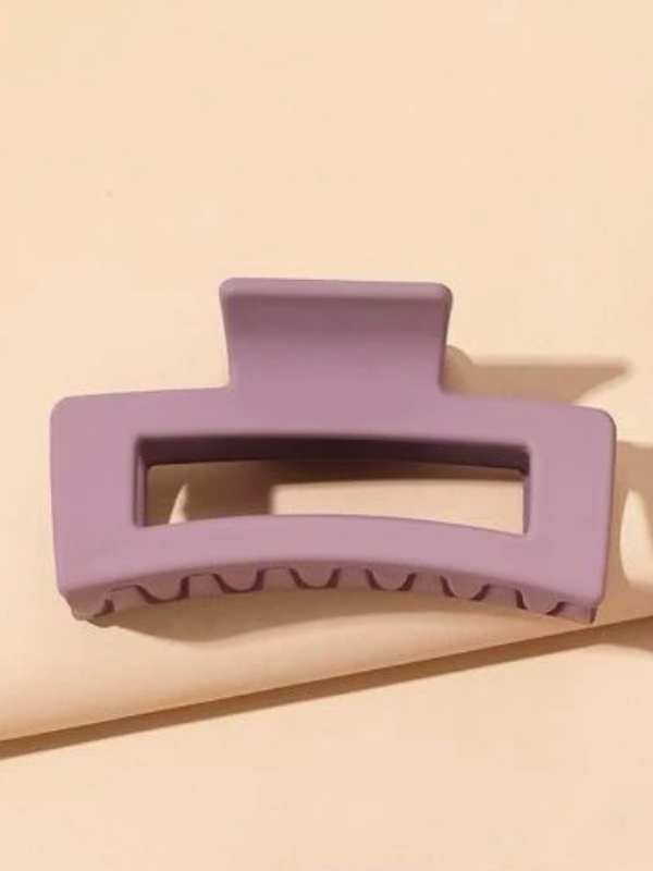 Rectangle Matte Claw Clip -Dusty Light Purple