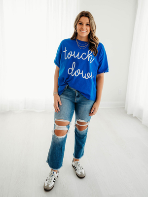 Touchdown Sequin Top | Royal