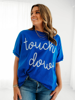 Touchdown Sequin Top | Royal