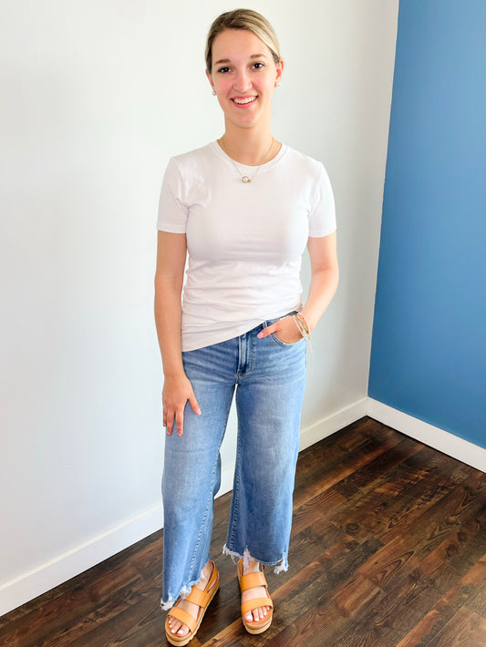 Robbins Basic Short Sleeve Tee | White