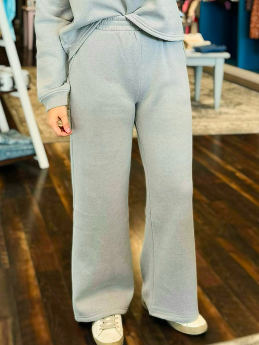 Kinley Fleece Sweatpants | Heather Grey