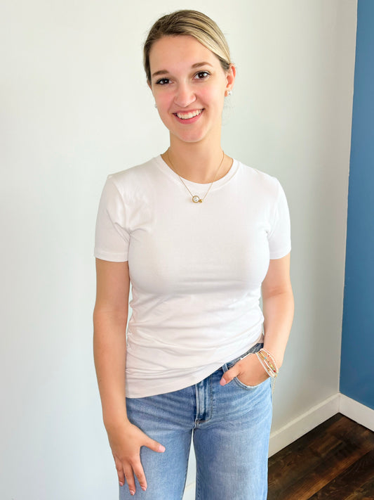Robbins Basic Short Sleeve Tee | White