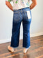 Bentley Crop Wide Leg Risen Jeans | Dark