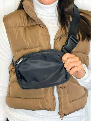 Greyson Belt Bag w/ Extension -Black