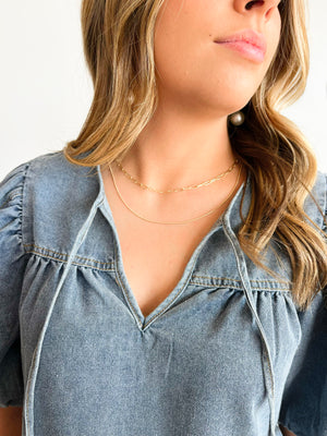 Kaileigh Minimalistic Layered Necklace