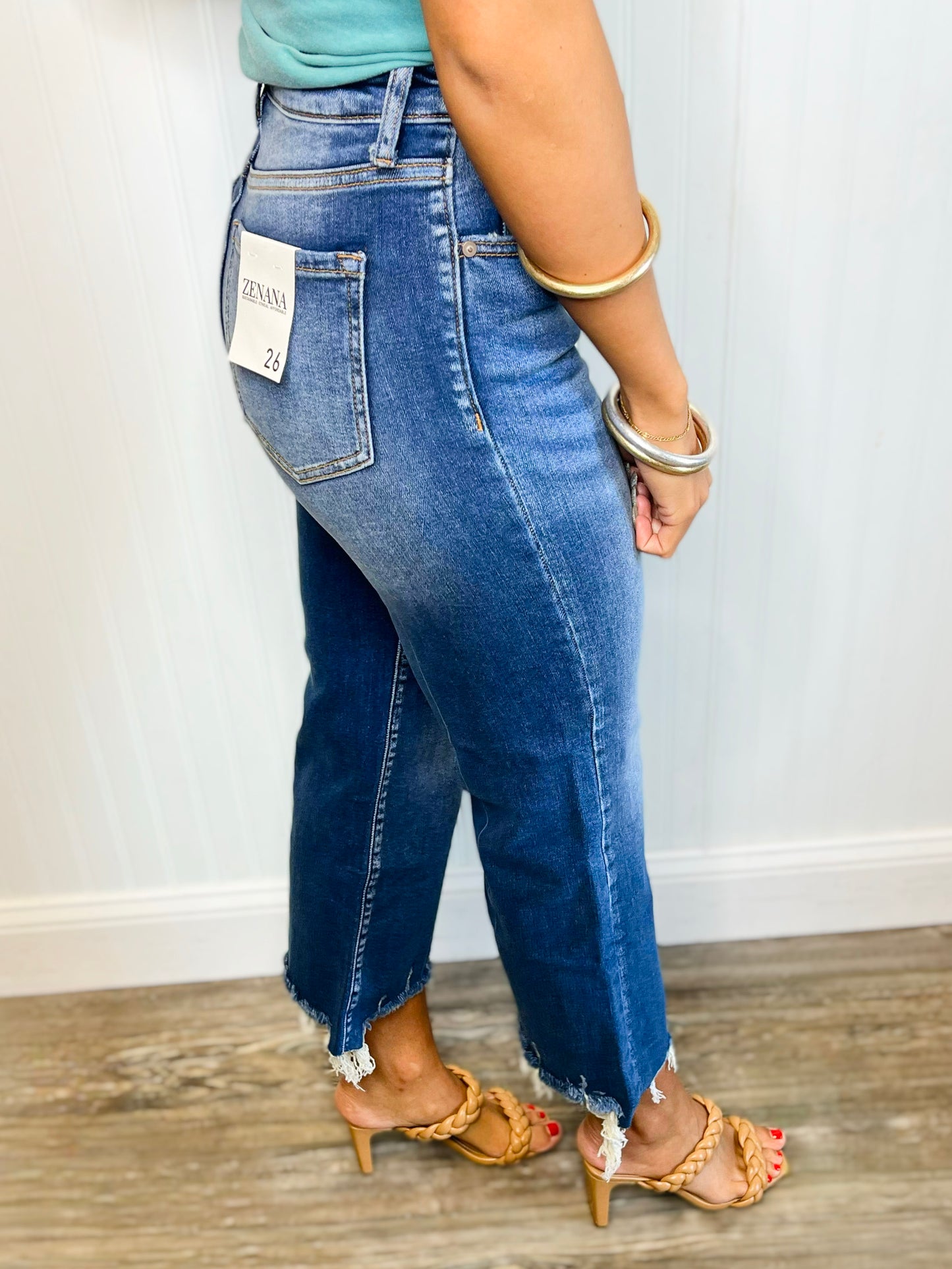 Kaileigh Cropped Straight Leg Jeans