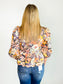 Susie Floral Tie Front Top