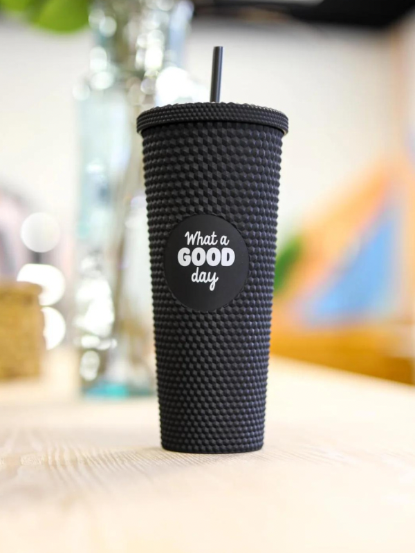 "What a Great Day" Jadelynn Brooke Textured Tumbler