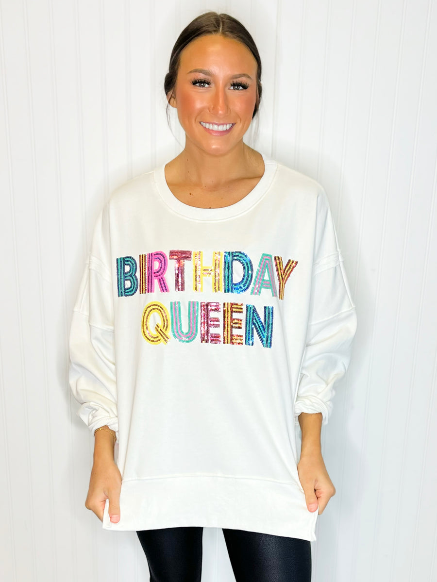Birthday Queen Oversized Sweatshirt