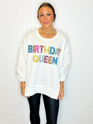 Birthday Queen Oversized Sweatshirt