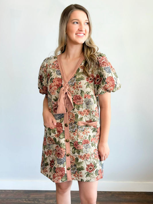 Charlie Vintage Floral Dress