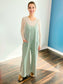 Willow Mineral Washed Jumpsuit | Dusty Blue