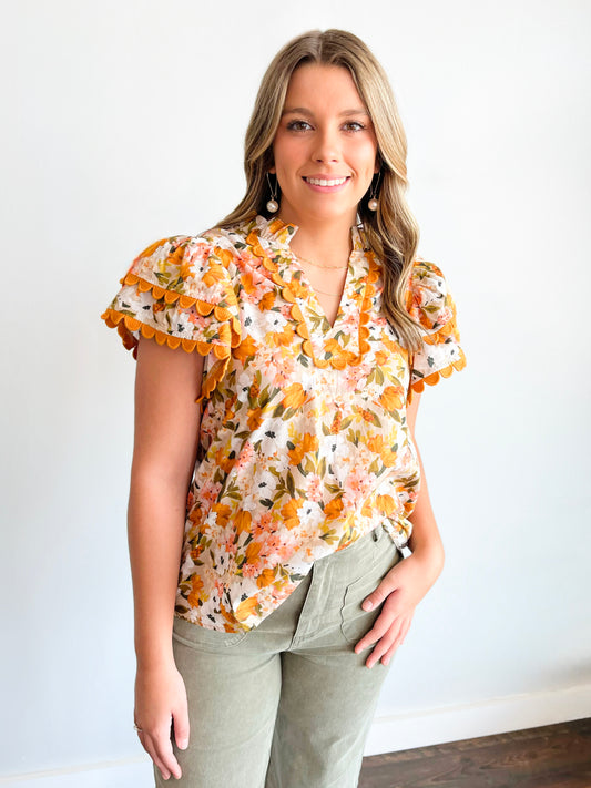 Arianna Floral Top