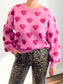 Harlow Heart Patterned Sweater