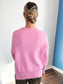 Cindy Ribbed Knit Oversized Sweater | Cherry Pink