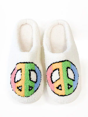 Peace Sign Slippers