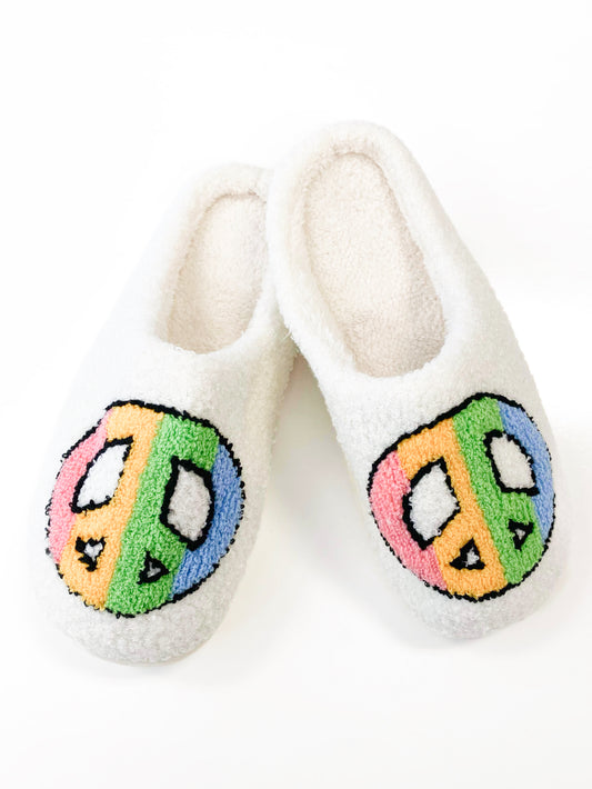 Peace Sign Slippers