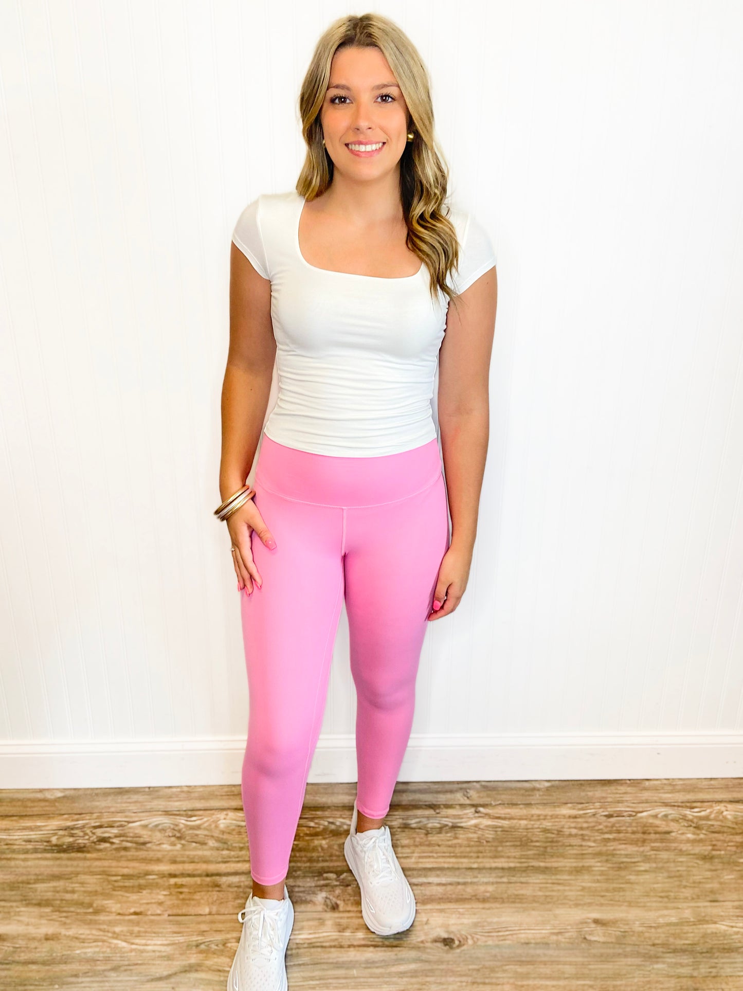 Carley High Rise Performance Leggings | Pink