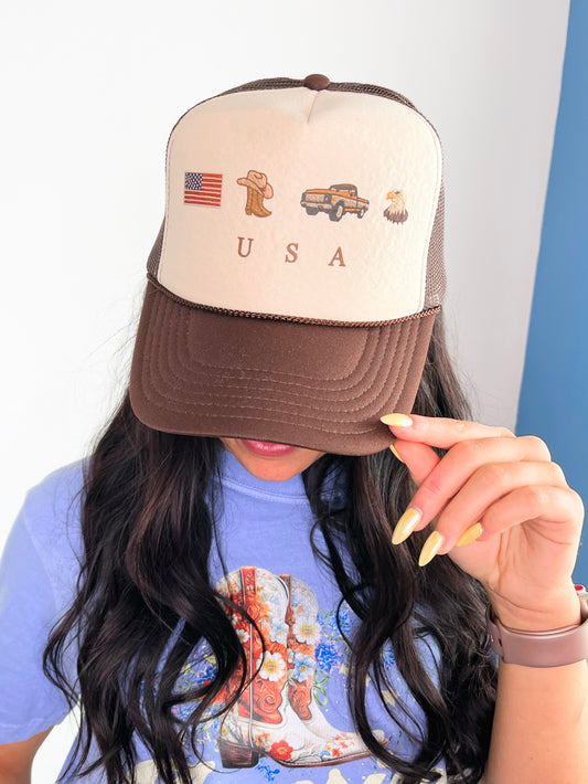 Patriotic Icons Trucker Hat