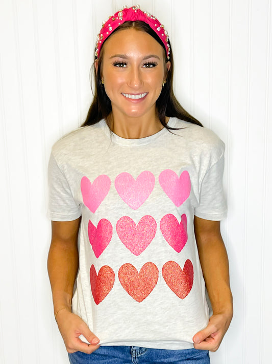 Glitter Hearts Tee