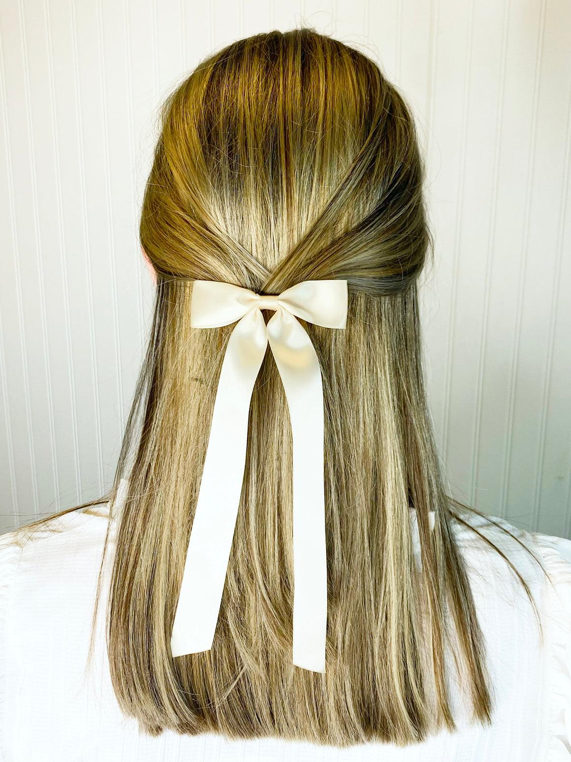 Linette Hair Bow | Ivory