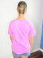 Sadie Mineral Washed Knit Top | Pink