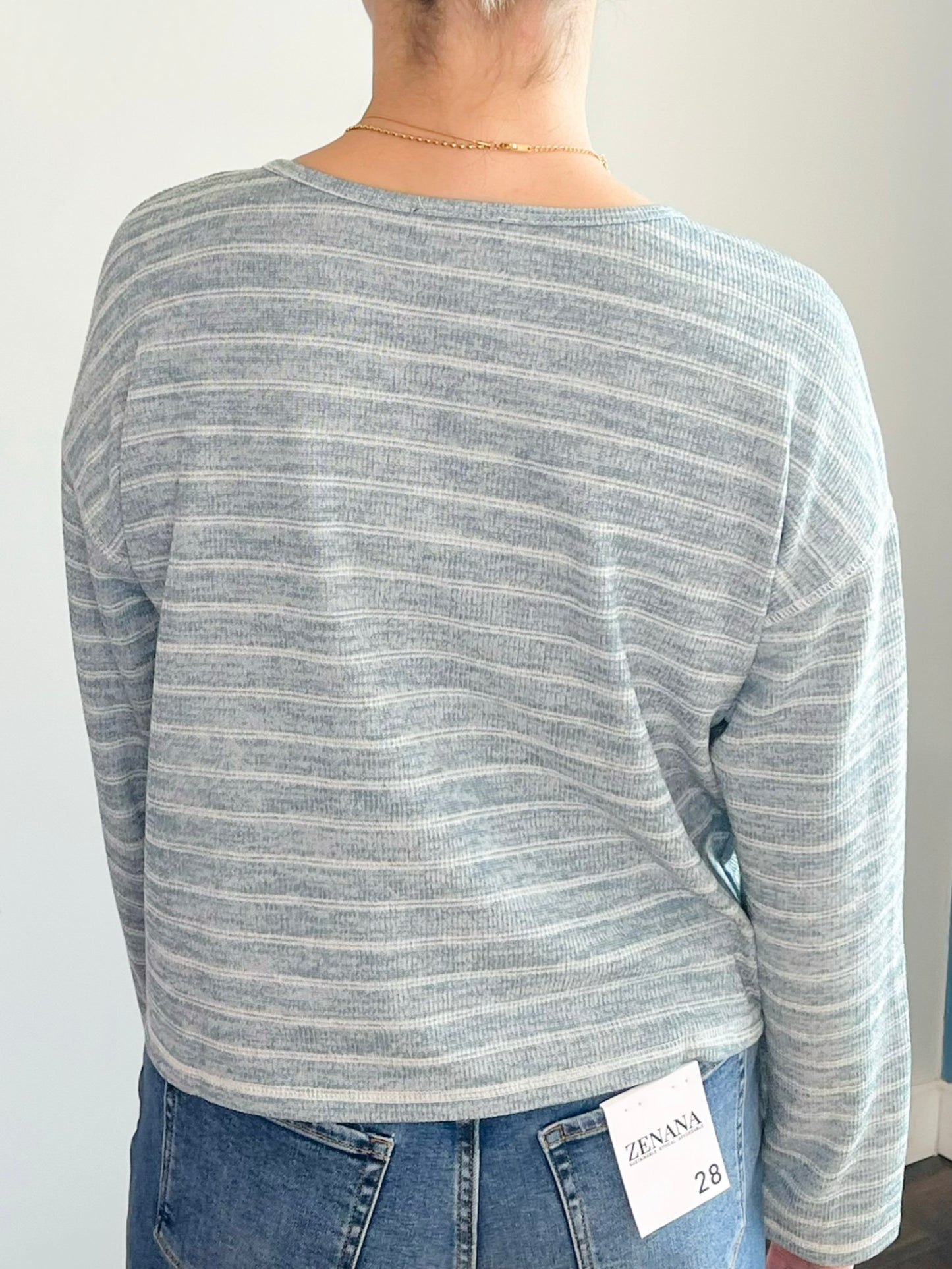 Morgan Striped Marled Top