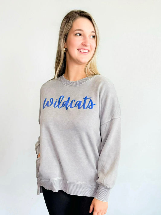 Kentucky Acid Wash High-Low Pullover