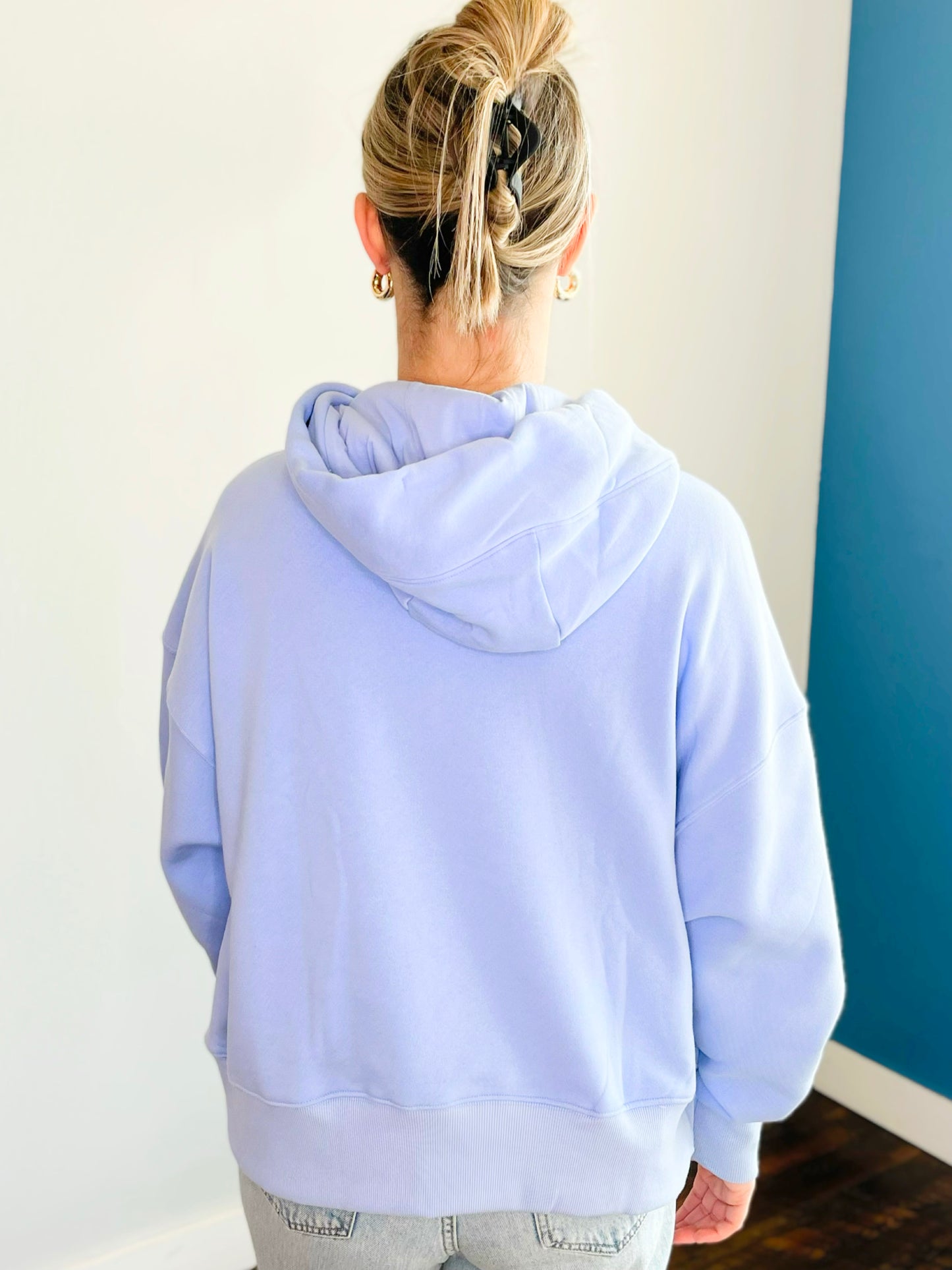 Evie Oversized Hoodie | Spring Blue