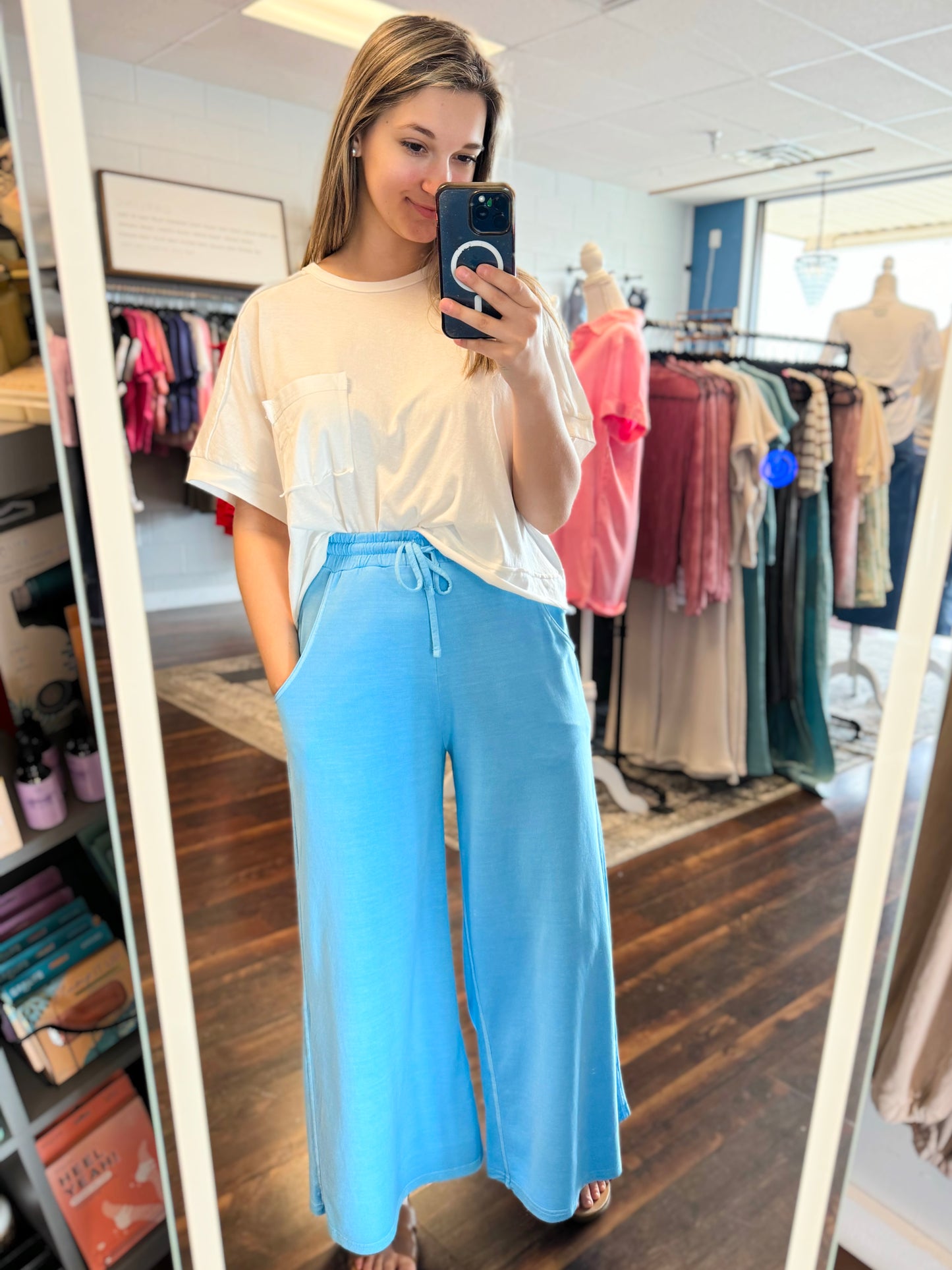 Aston Pigment Dyed Pants | Deep Sky