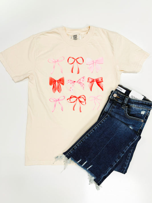 Red and Pink Bows Tee