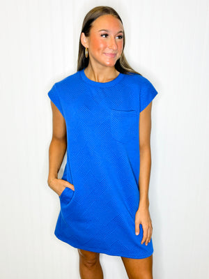 Danielle Textured Dress | Royal