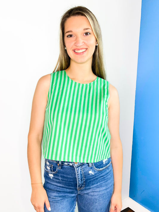 Barrett Striped Sleeveless Top