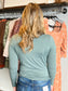 Archie Microfiber Long Sleeve Top | Ash Jade