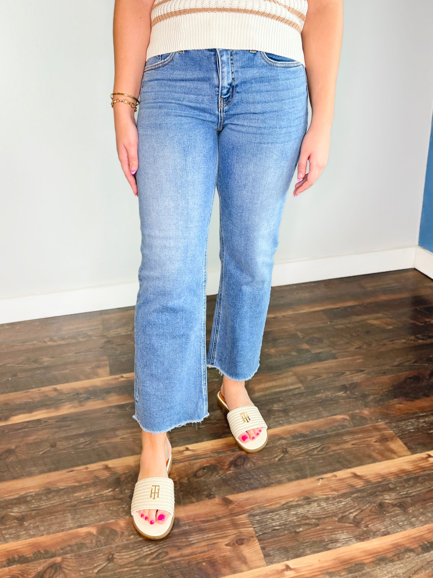 Charlotte High Rise Straight Leg Zenana Jeans