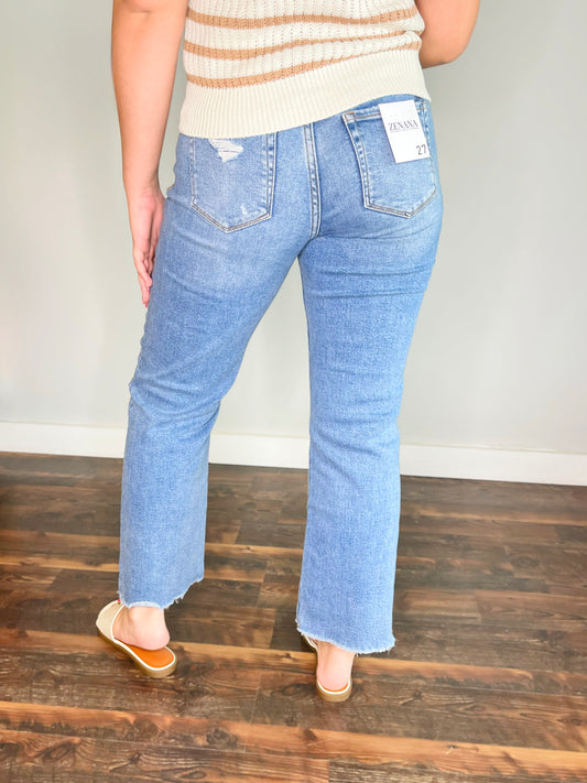 Charlotte High Rise Straight Leg Zenana Jeans