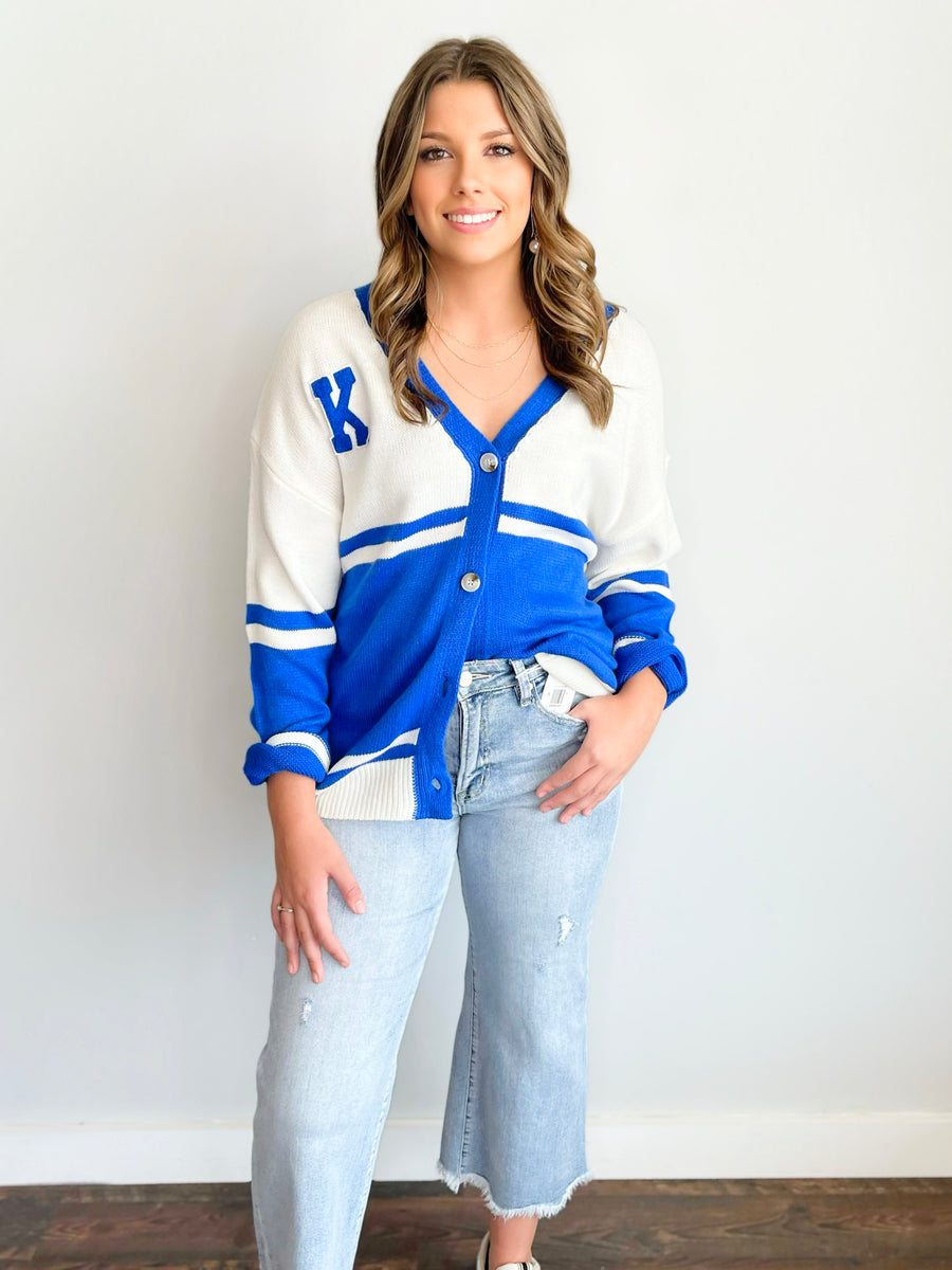 Kentucky Letter Patch Cardigan