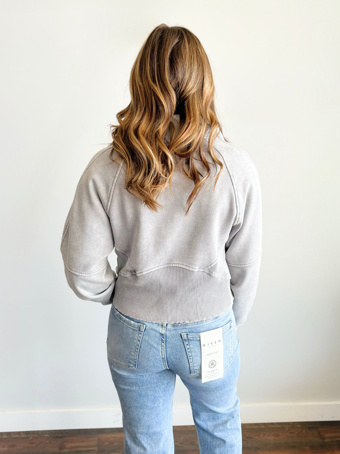 Kentucky Acid Wash Half Zip Pullover