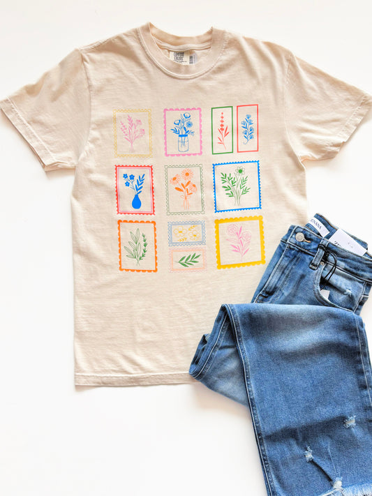 Flower Stamp Tee