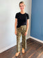 Breckett Camouflage Raw Hem Denim Pants