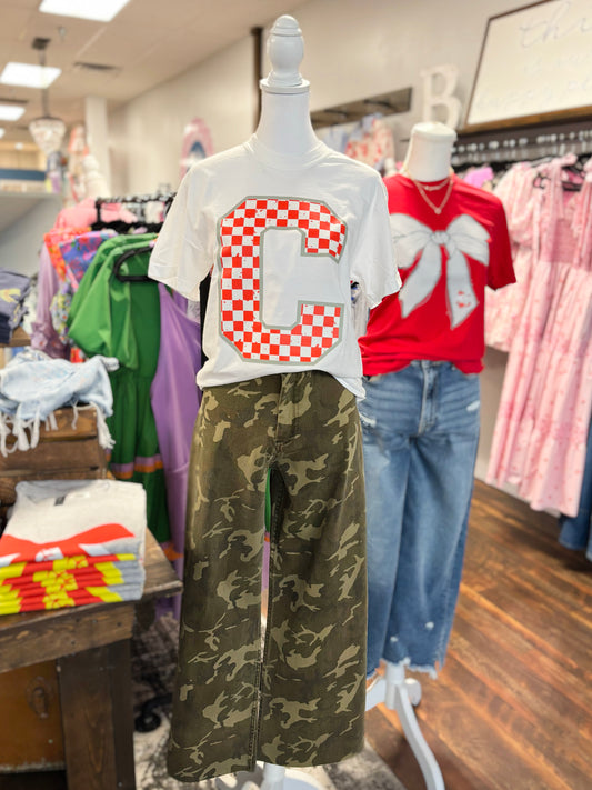 Checkered C Tee