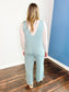 Shiloh Wide Leg Jumpsuit | Dusty Teal