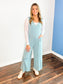 Shiloh Wide Leg Jumpsuit | Dusty Teal