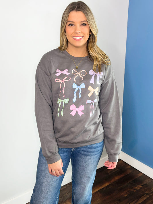 Pastel Bows Sweatshirt